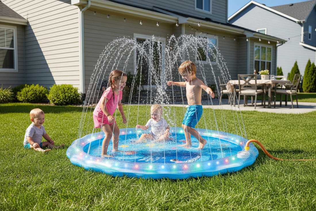 2026 Summer Must-Have: LED Splash Pad Sprinkler for Kids & Dogs – The Ultimate Outdoor Water Play Mat
