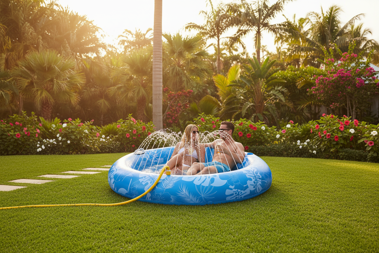 Beat the Heat in Style: Our XL Round Inflatable Tanning Pool Review